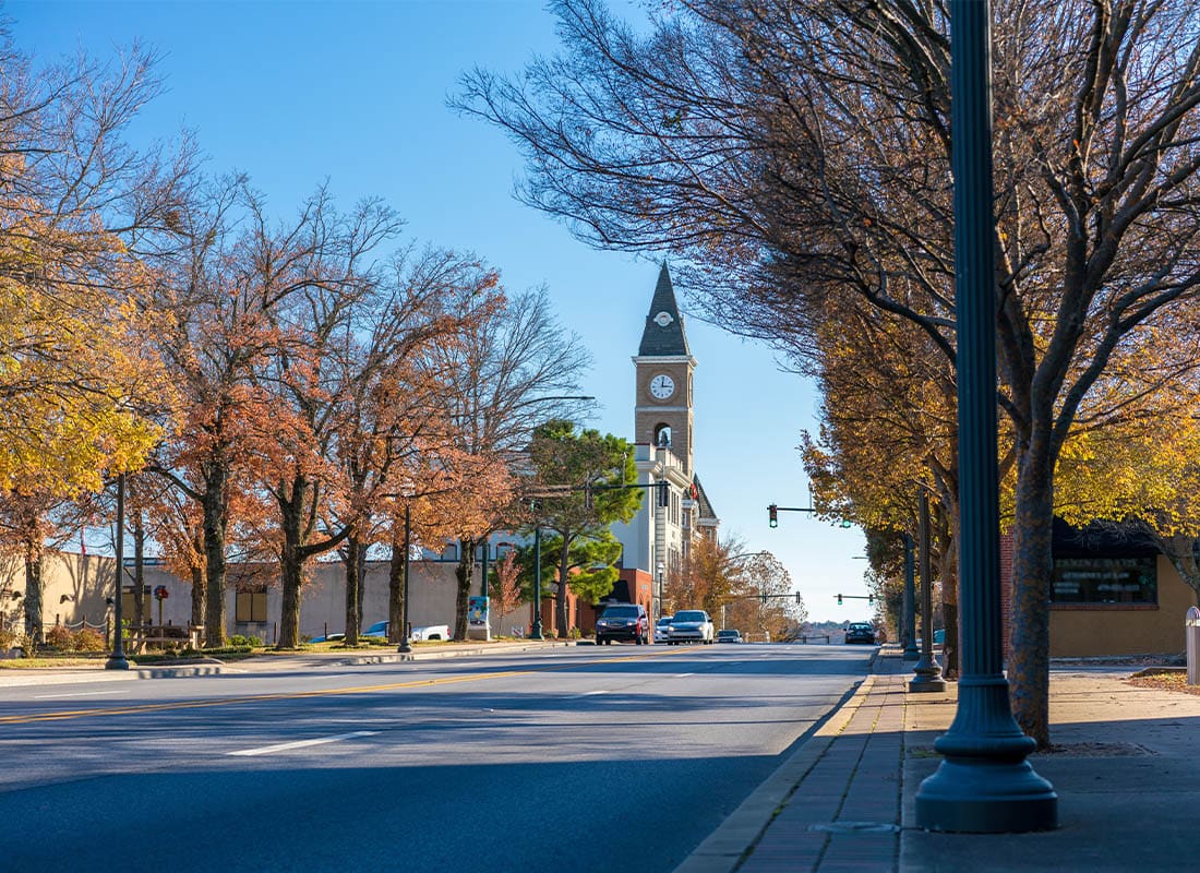 Fayetteville, AR - Fayetteville Arkansas Downtown Washington County Court House Nwa